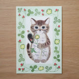 4legs Postcard - Cat in Picture Book #21 Kitten