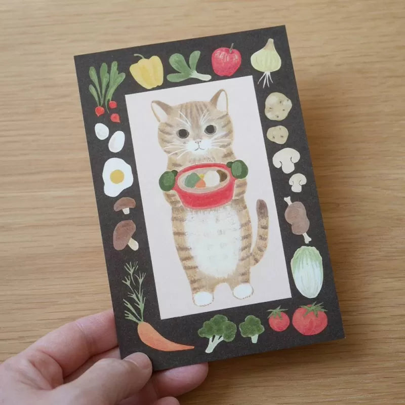 4legs Postcard - Cat in Picture Book #20 Munchkin