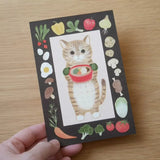 4legs Postcard - Cat in Picture Book #20 Munchkin