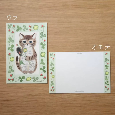 4legs Postcard - Cat in Picture Book #21 Kitten