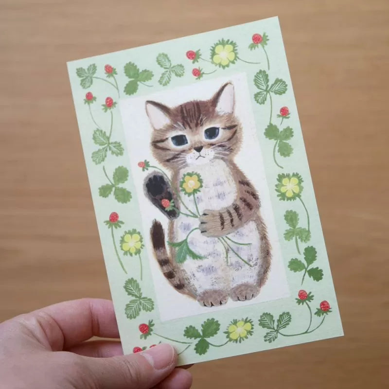 4legs Postcard - Cat in Picture Book #21 Kitten