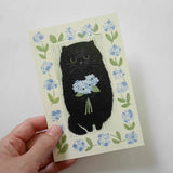 4legs Postcard - Cat in Picture Book #23 Furball Cat