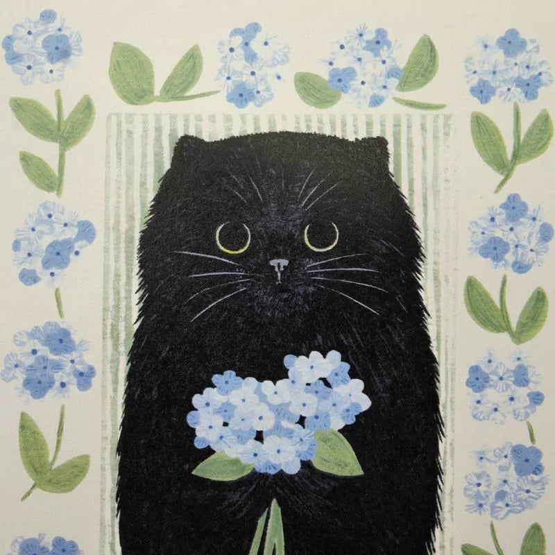 4legs Postcard - Cat in Picture Book #23 Furball Cat