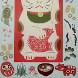 4legs Postcard - Cat in Picture Book Maneki-neko