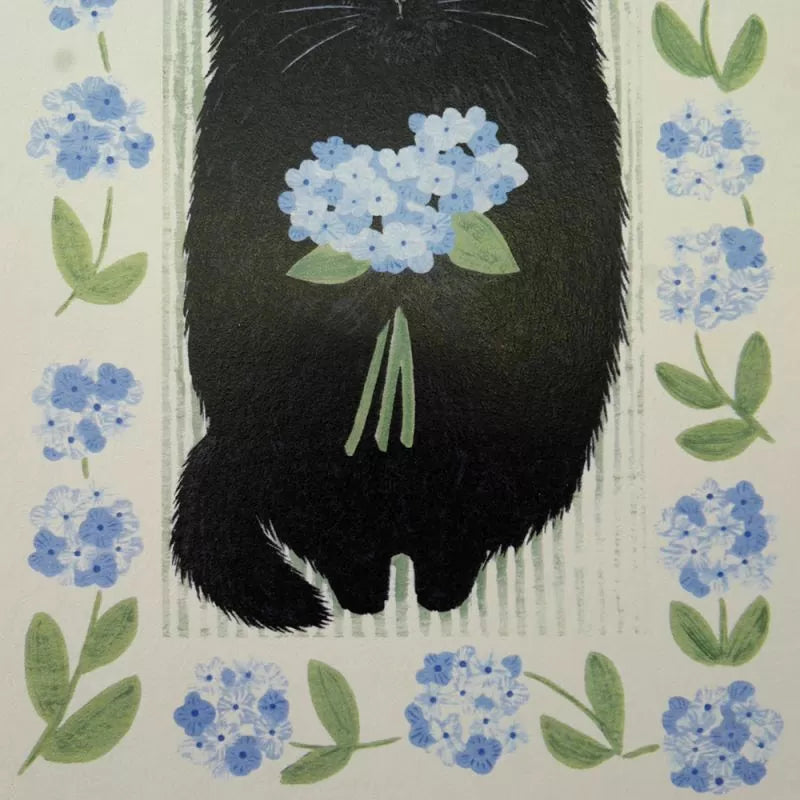 4legs Postcard - Cat in Picture Book #23 Furball Cat