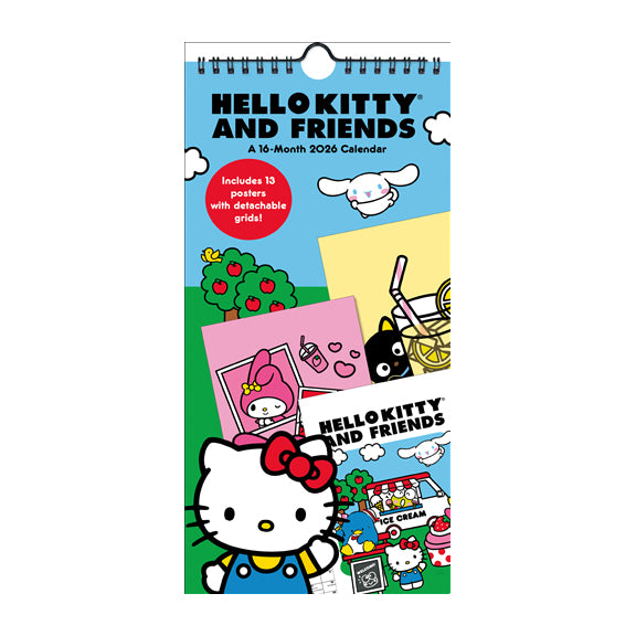 70% OFF - 2026 Hello Kitty and Friends Mini Poster Calendar