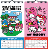 70% OFF - 2026 Hello Kitty and Friends Mini Poster Calendar
