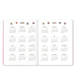 Plan the year with Miffy by your side! This slim 17-month planner (Aug. 2026–Dec. 2027) features monthly planning pages, full-color illustrations, tear-out shopping and to-do lists, and a handy interior pocket. A brass-and-enamel Miffy bookmark adds a charming touch while keeping your place with ease. 

• 7.5"w × 9.75"h 
• 17 months (Aug. 2026–Dec. 2027) 
• 48 pages; 120 gsm acid-free FSC®-certified paper 
• Softcover; Center-sewn binding 
• Brass and enamel bookmark 
• Elastic band closure 

© Mercis bv