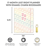 Plan the year with Miffy by your side! This slim 17-month planner (Aug. 2026–Dec. 2027) features monthly planning pages, full-color illustrations, tear-out shopping and to-do lists, and a handy interior pocket. A brass-and-enamel Miffy bookmark adds a charming touch while keeping your place with ease. 

• 7.5"w × 9.75"h 
• 17 months (Aug. 2026–Dec. 2027) 
• 48 pages; 120 gsm acid-free FSC®-certified paper 
• Softcover; Center-sewn binding 
• Brass and enamel bookmark 
• Elastic band closure 

© Mercis bv