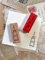 The Creeping Moon - Paint Tube Rubber Stamp