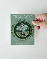 Trail Dog Embroidery Sticker Patch