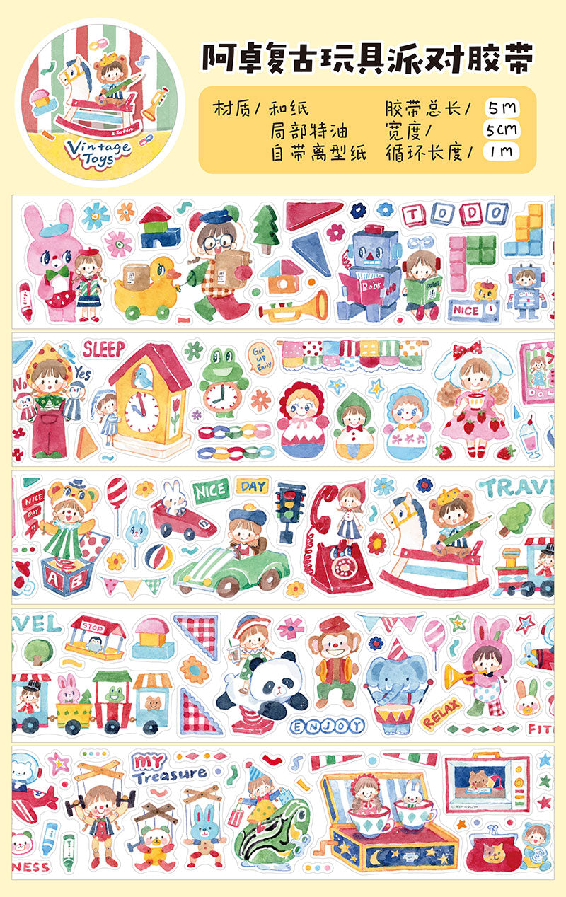 Molinta - Vintage Toys Sticker Roll