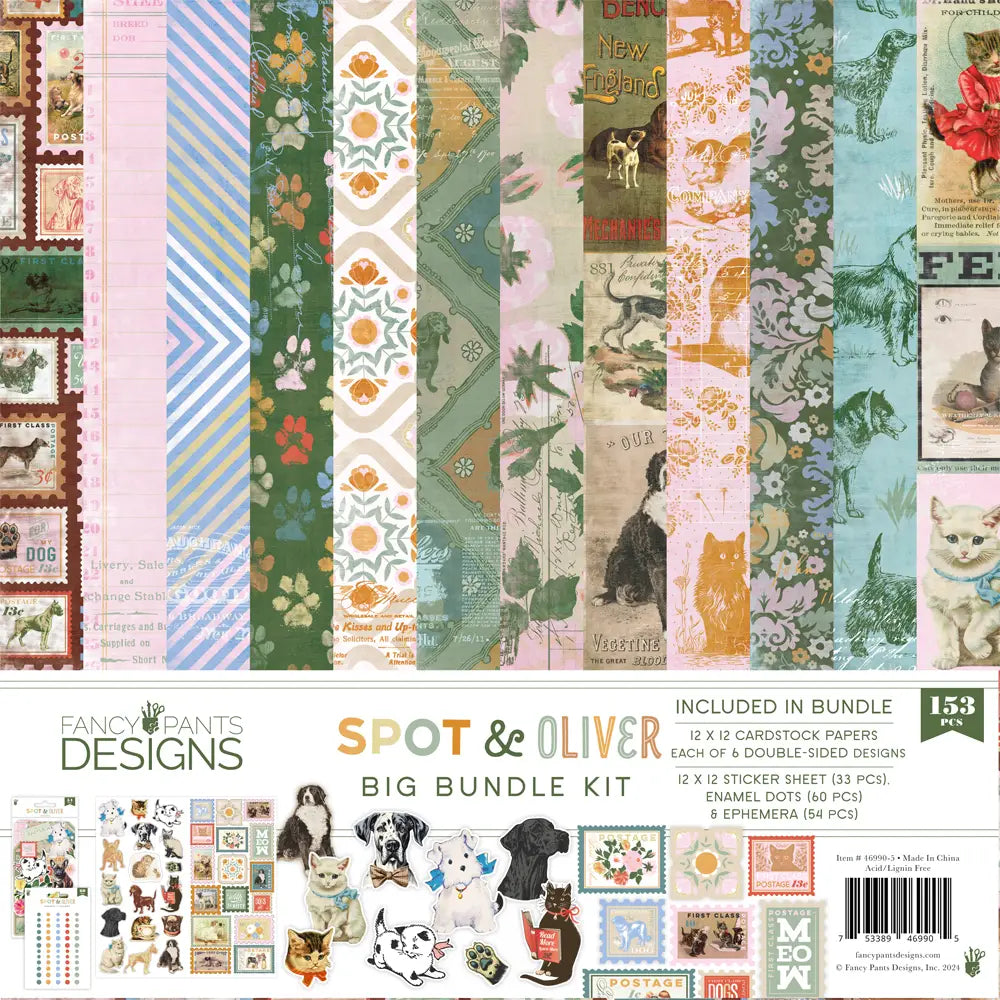 Fancy Pants Designs Scrapbooking Kit - Spot & Oliver