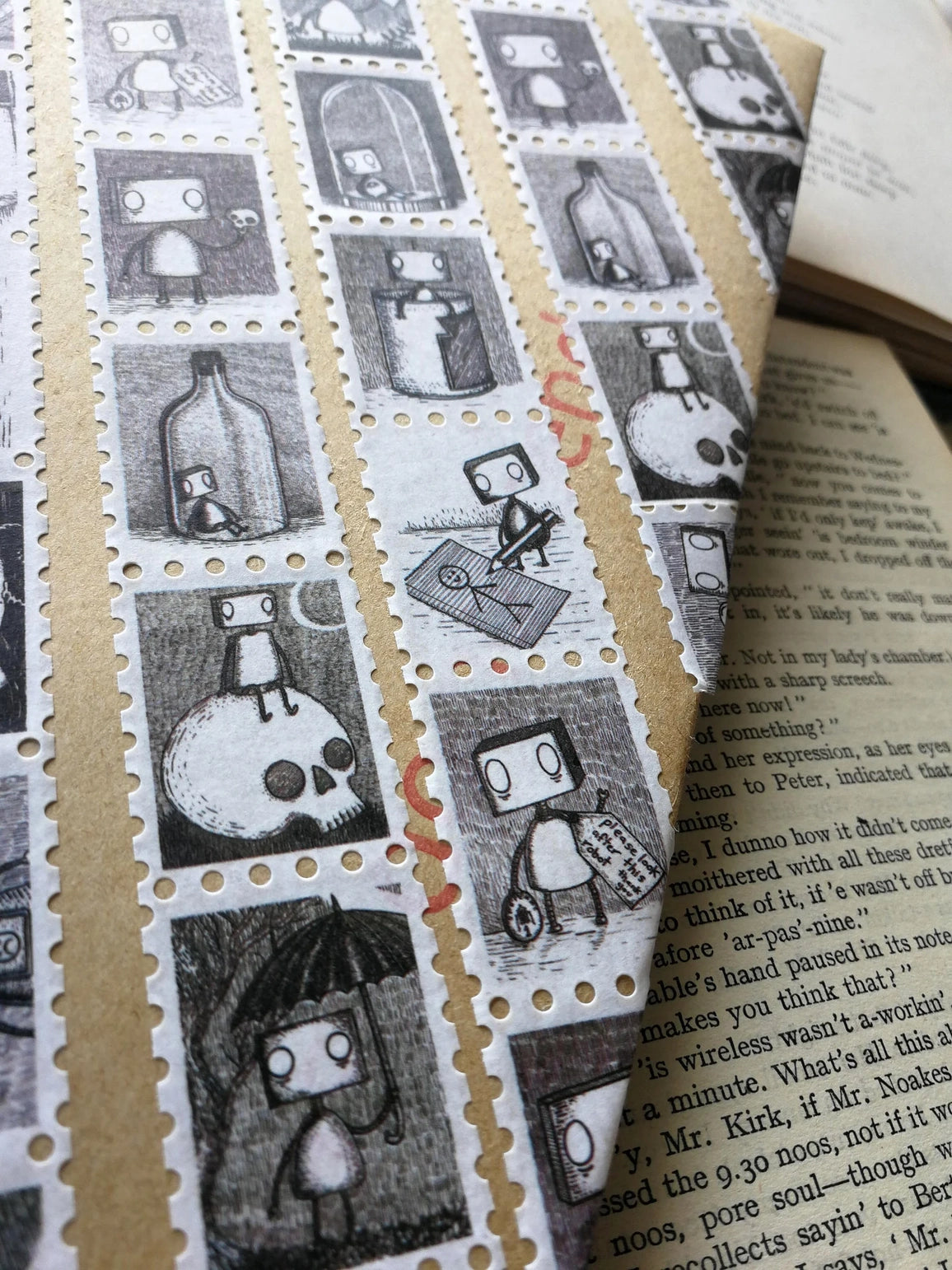 Jon Turner Illustration - Robot Stamps Washi Tape