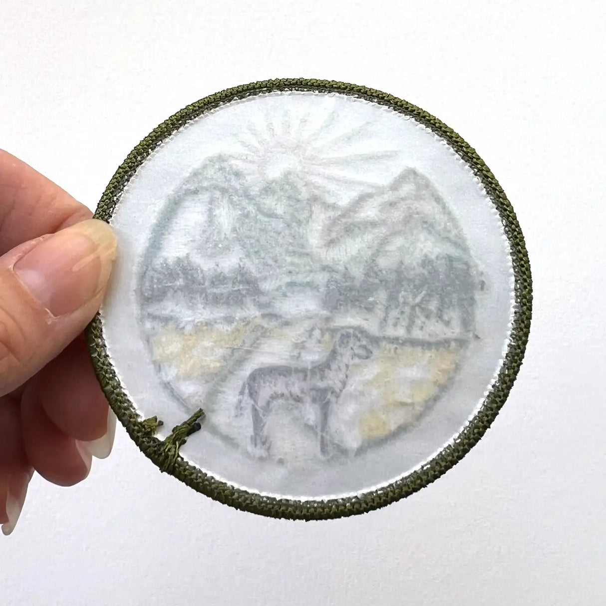 Trail Dog Embroidery Sticker Patch