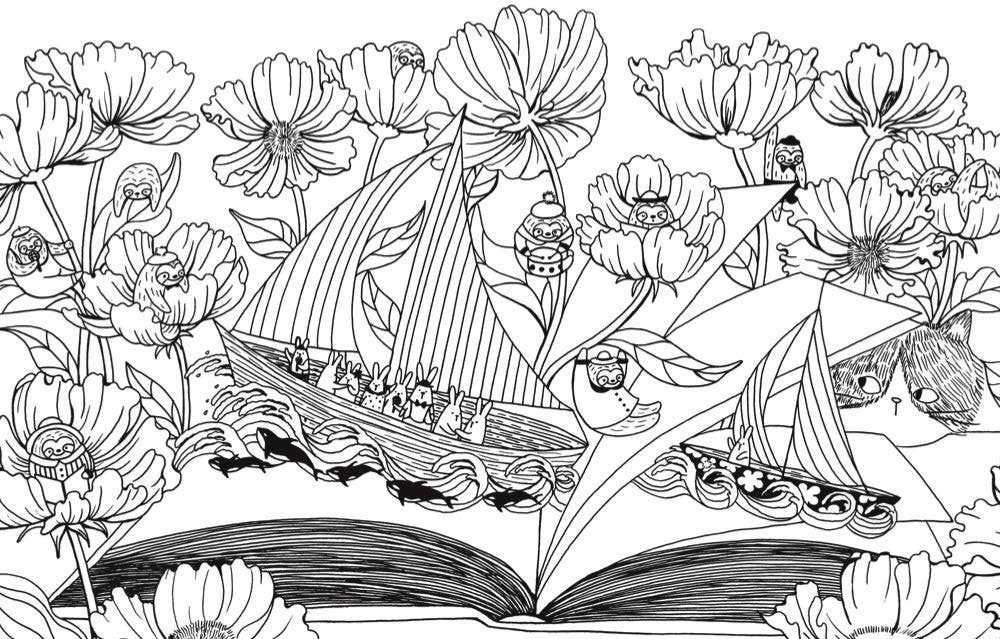 A Million Sloths Coloring Book By Lulu Mayo