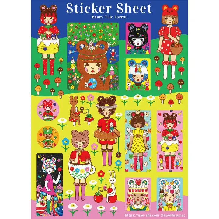 Naoshi - Beary-Tale Forest Sticker Sheet