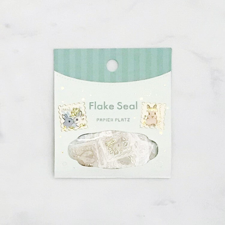 Floral Bunny Flake Sticker Schinako Moriyama