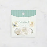 Floral Bunny Flake Sticker Schinako Moriyama
