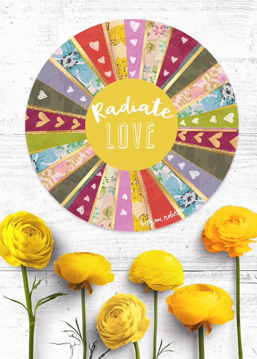 Radiate Love Vinyl Sticker