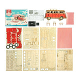 Step back into the groovy days of the 1950s and 60s with this charming replica of the iconic hippie van. This 1:14 scale model captures the spirit of adventure, freedom, and endless road trips. Crafted from precision-cut wood pieces, it’s perfect for puzzle lovers and vintage enthusiasts alike. Enjoy the satisfaction of building this timeless symbol of wanderlust—piece by piece—into a stunning display for your home or office.
