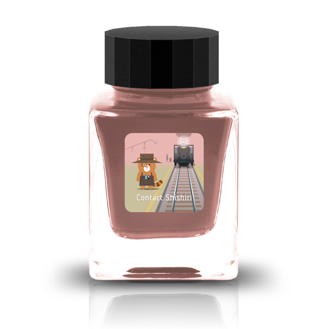 The Three-Year Anniversary Contact Collection features rich, vibrant colors with a smooth writing experience and fascinating characteristics such as shimmer and scent. The “Super” inks contain iridescent shimmer particles that shift color with the light, while the scented inks add a sensory twist to your writing. Please note that scented inks may feather when a large amount is applied—using fountain pen–friendly paper is recommended for the best results.