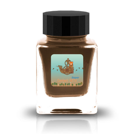 The Three-Year Anniversary Contact Collection features rich, vibrant colors with a smooth writing experience and fascinating characteristics such as shimmer and scent. The “Super” inks contain iridescent shimmer particles that shift color with the light, while the scented inks add a sensory twist to your writing. Please note that scented inks may feather when a large amount is applied—using fountain pen–friendly paper is recommended for the best results.