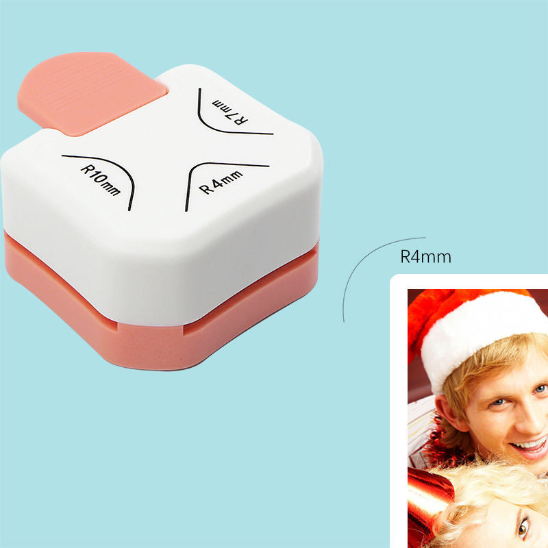 3 In 1 Corner & Paper Punch Corner Rounder - Pink