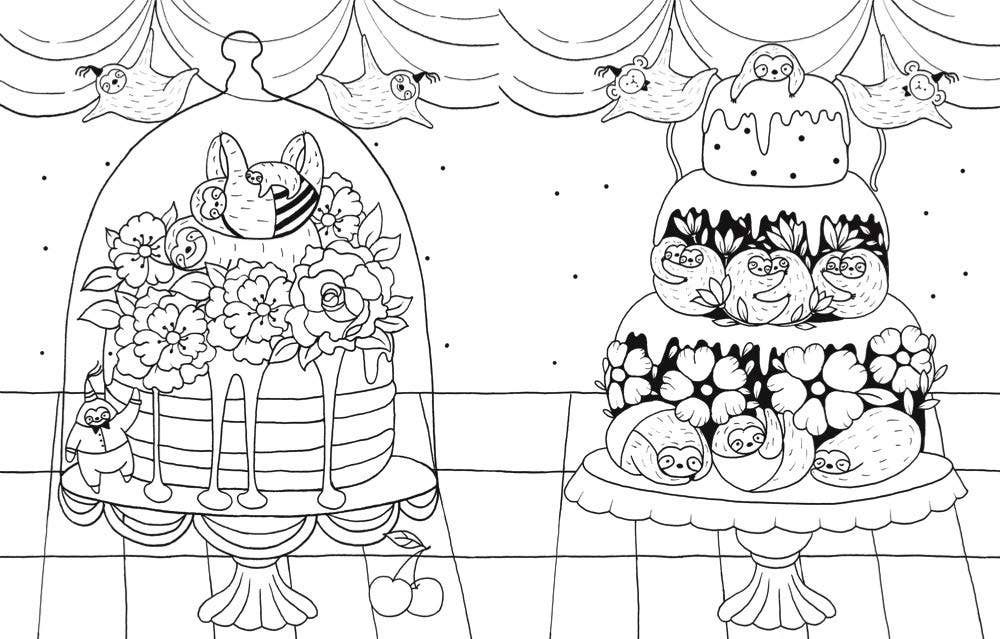 A Million Sloths Coloring Book By Lulu Mayo