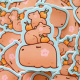 StickyRiceCo Vinyl Sticker - Capybara Stack