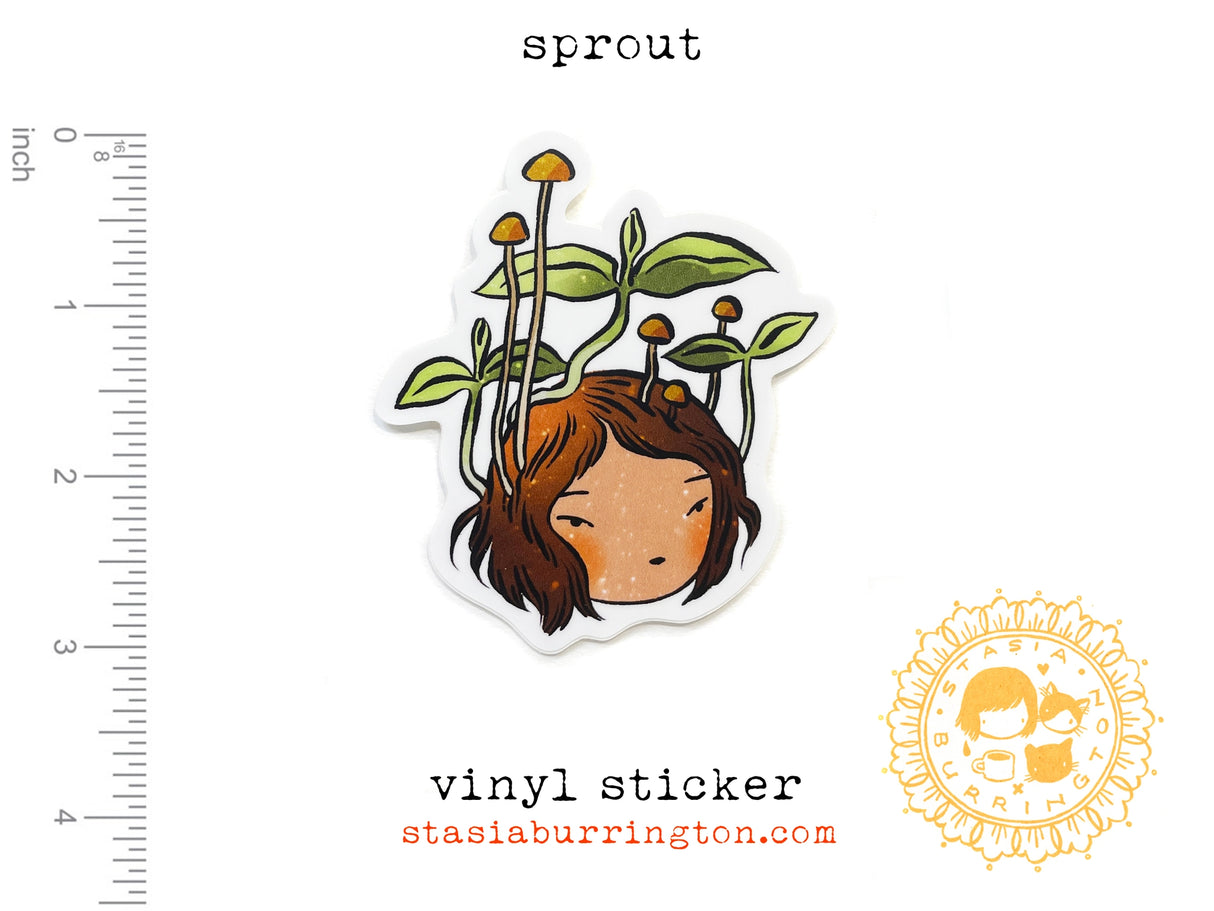 Sprout Vinyl Sticker
