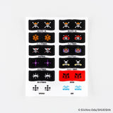ONE PIECE magazine Pirate Flag Index Stickers
