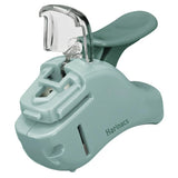 Kokuyo Stapleless Stapler Harinacs Compact Alpha 5 Sheets - Blue Green
