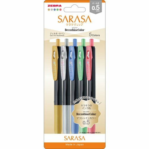 Zebra Sarasa Clip 0.5mm Deco Shine Color 5 Colors