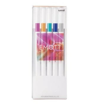 Emott Fine Line Markers Pens - 5 Colors Set - Virtual Color