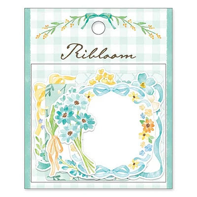 Mind Wave - Ribloom Flake Sticker - Blue