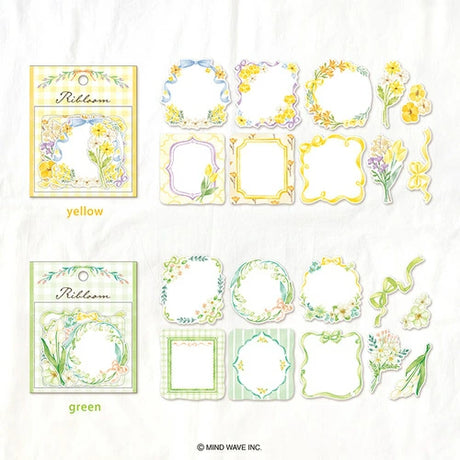 Mind Wave - Ribloom Flake Sticker - Green