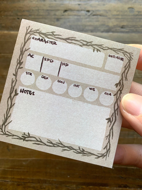 The Creeping Moon - Stat Block Sticky Note For Dnd, Pathfinder
