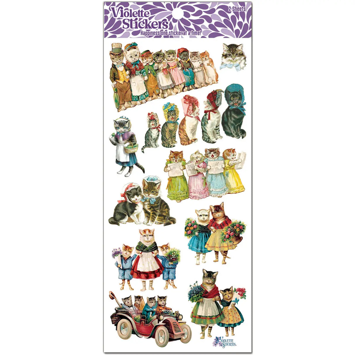 Cat Sing-A-Long Stickers