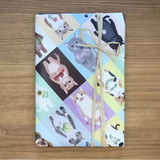 4legs A4 Paper - Cats in Picture Books No.1

Featuring charming watercolor of different cats from Japanese illustrator 4legs.

This A4 sized paper set includes 20 sheets of paper with the same design featuring over 12 different cat drawings. Perfect to use as wrapping paper,&nbsp;making small bags, or using it as a book cover.

Contents: 20 sheets
Size: A4 size (210×297mm)
Paper type/thickness: About the thickness of copy paper