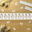 Add a playful touch to your journaling, packaging, and everyday labeling with this charming label seal roll from 4legs. These labels feature a cute cat wanting a belly scratch illustration.&nbsp;

Number of stickers: 1,000&nbsp;
Sticker: 21.6mm×12mm
Material: Non-glossy paper
