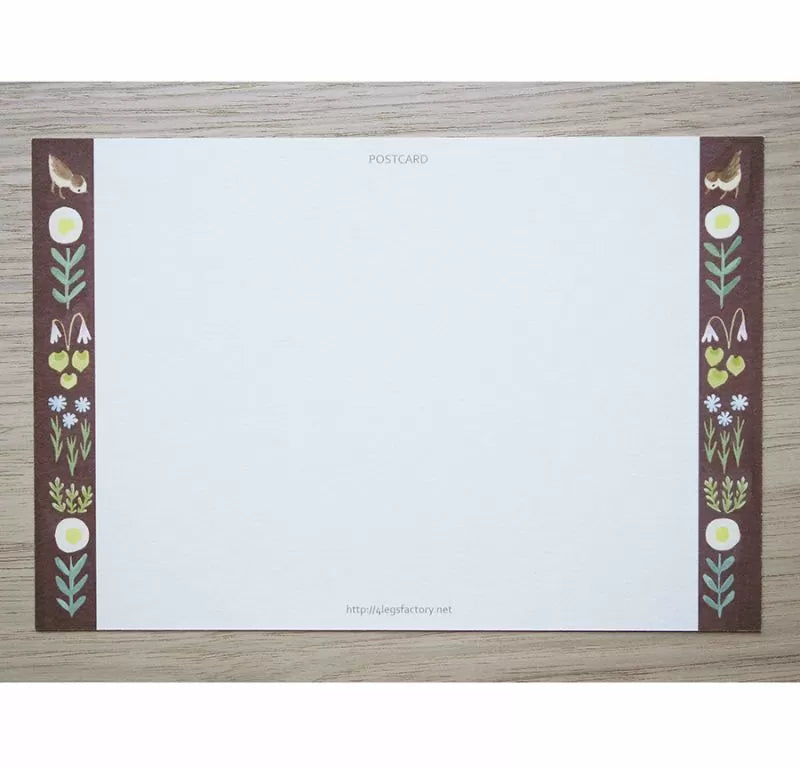 Size: 10cm x 14.8cm.
Double-sided full color.
Material: Paper (textured, slightly thick paper, ivory color)

The paper is environmentally friendly&nbsp;and contains over 30% non-wood bamboo pulp for a warm texture

Please note that the actual color may appear different&nbsp;on your computer or smartphone monitor.