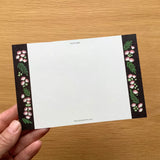 Size: 10cm x 14.8cm.
Double-sided full color.
Material: Paper (textured, slightly thick paper, ivory color)

The paper is environmentally friendly&nbsp;and contains over 30% non-wood bamboo pulp for a warm texture

Please note that the actual color may appear different&nbsp;on your computer or smartphone monitor.