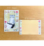 Size: 10cm x 14.8cm.
Double-sided full color.
Material: Paper (textured, slightly thick paper, ivory color)

The paper is environmentally friendly&nbsp;and contains over 30% non-wood bamboo pulp for a warm texture

Please note that the actual color may appear different&nbsp;on your computer or smartphone monitor.