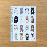 This is a sheet sticker from the series Cat in the Picture Book. This sticker sheet features 16 different cat illustrations. Each sticker feels like a tiny story—perfect for adding personality to journal spreads, scrapbooks, pen‑pal letters, and handmade cards.

Size: approx. 3.75in x 4.75in
Contents: 1 sheet