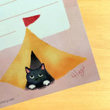 4legs A6 Letter Paper - Cranky Cat

Featuring charming watercolor of cranky cats from Japanese illustrator 4legs

It is a convenient size that is not too big or too small.&nbsp;Please use it&nbsp;as a communication tool for small thank you and announcements.&nbsp;There are no lines on the front side, so&nbsp;you can use it freely as&nbsp;a shop card or business card&nbsp;with stamps and stickers&nbsp;as well as memos and letters.&nbsp;It is a great gift for people who like paper.&nbsp;The gorgeous and gentl