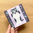 Featuring charming watercolor of a cat fixing their flower crown from Japanese illustrator 4legs

It is a convenient size that is not too big or too small.&nbsp;Please use it&nbsp;as a communication tool for small thank you and announcements.&nbsp;There are no lines on the front side, so&nbsp;you can use it freely as&nbsp;a shop card or business card&nbsp;with stamps and stickers&nbsp;as well as memos and letters.&nbsp;It is a great gift for people who like paper.&nbsp;The gorgeous and gentle designs&nbsp;w