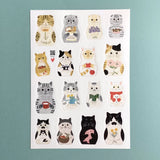 Add a touch of charm to your crafts with this adorable Cat Matryoshka sticker sheet from 4legs. Each sticker features a sweet nesting‑doll–style cat watercolor image, blending cozy folk‑art vibes with the brand’s signature cuteness.

Size: approx. 3.75in x 4.75in
Contents: 1 sheet