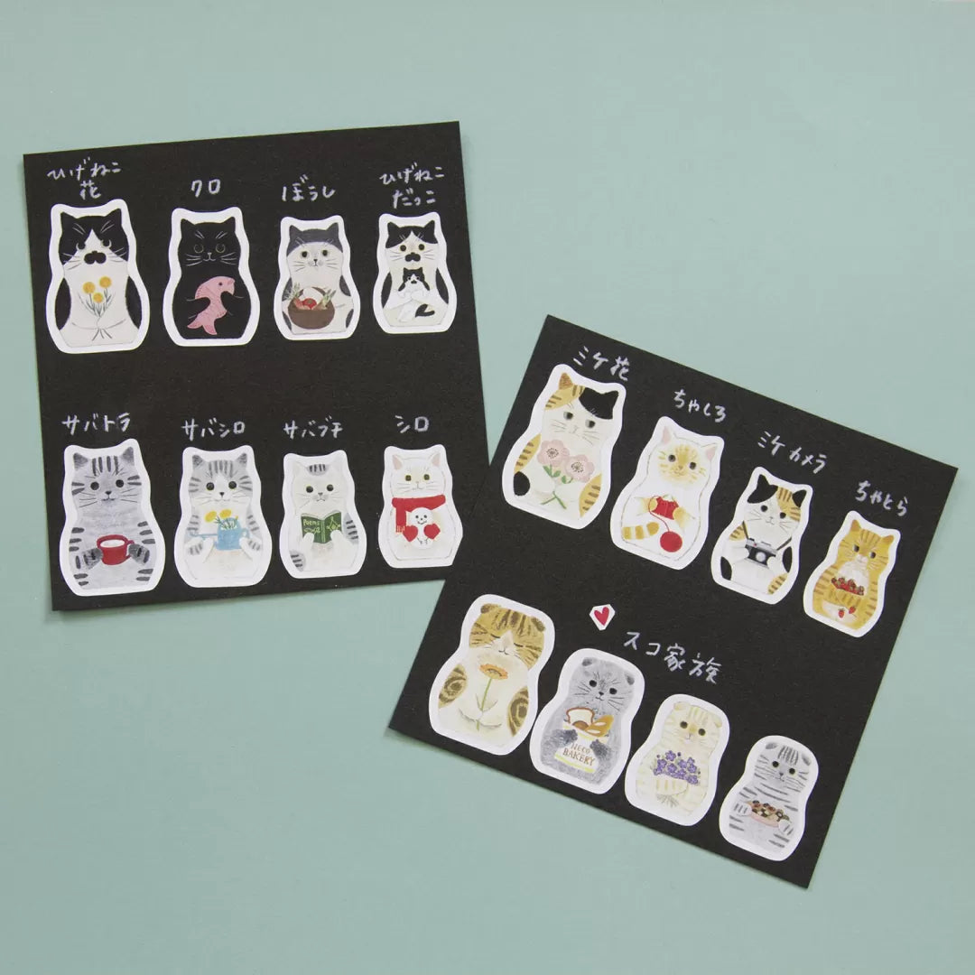 Add a touch of charm to your crafts with this adorable Cat Matryoshka sticker sheet from 4legs. Each sticker features a sweet nesting‑doll–style cat watercolor image, blending cozy folk‑art vibes with the brand’s signature cuteness.

Size: approx. 3.75in x 4.75in
Contents: 1 sheet