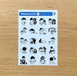 Featuring adorable illustrations inspired by the daily life of mushrooms, this sheet brings a cozy, storybook feel to all your creative projects. These sticker sheets feature 20 different designs!

Size: approx. 3.75in x 4.75in
Contents: 1 sheet